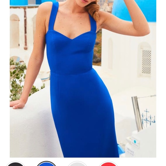 Royal blue sweetheart neckline dress - Picture 4 of 4